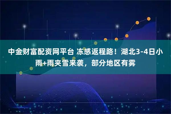 中金财富配资网平台 冻感返程路！湖北3-4日小雨+雨夹雪来袭，部分地区有雾